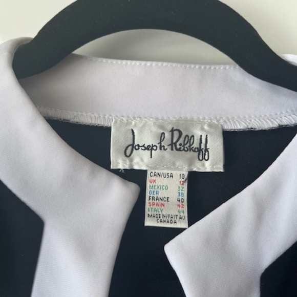 Joseph Ribkoff Navy and White Jacket size 10 - Picture 5 of 8